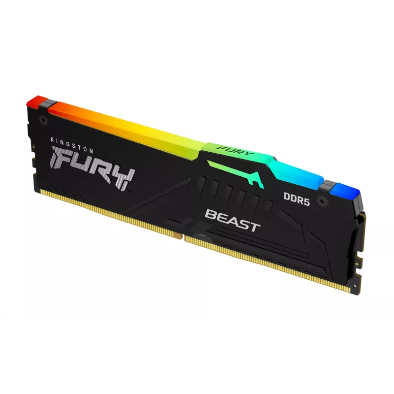 Kingston FURY Beast 128GB (4x32GB) DDR5 5200MT/s CL40 DIMM RGB atminties rinkinys