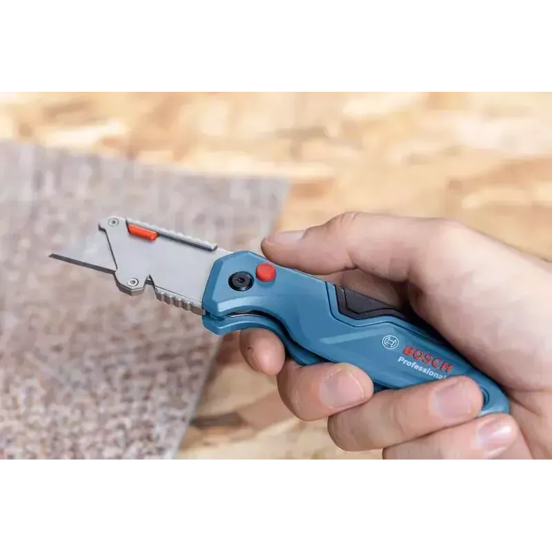 Bosch 1 600 A02 7M4 universalus peilis mėlynas, nerūdijantis plienas, sulankstomas ašmenų peilis