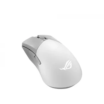 ASUS ROG Gladius III Wireless Aimpoint White pelė, skirta dešinei rankai, RF belaidis + Bluetooth + USB Type-A, optinė 36000 DPI