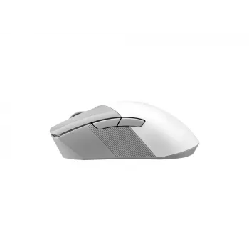 ASUS ROG Gladius III Wireless Aimpoint White pelė, skirta dešinei rankai, RF belaidis + Bluetooth + USB Type-A, optinė 36000 DPI