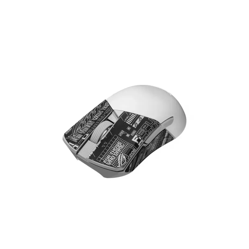 ASUS ROG Gladius III Wireless Aimpoint White pelė, skirta dešinei rankai, RF belaidis + Bluetooth + USB Type-A, optinė 36000 DPI