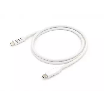 Equip USB 3.2 Gen 1 laidas Type-C į C, vyriškas/vyriškas, 1 m, baltas
