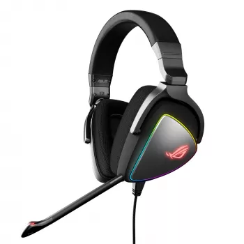 Ausinės ASUS ROG Delta, laidinės, ant galvos, žaidimams, juodos