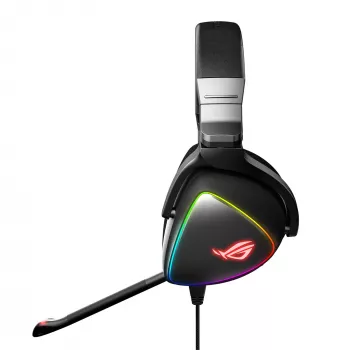 Ausinės ASUS ROG Delta, laidinės, ant galvos, žaidimams, juodos