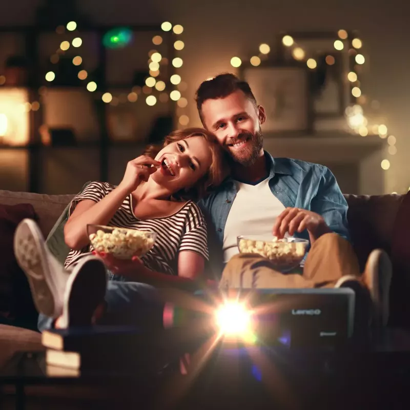 Nešiojamas LED projektorius Lenco LPJ-700BKGY, 1080p, 4000 liumenų, juodas