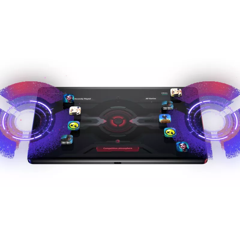 Planšetinis kompiuteris Lenovo Legion Tab (8,8 colio, Snapdragon 8 Gen 3, 256 GB, 12 GB RAM, Wi-Fi 7, Android 14, juoda)