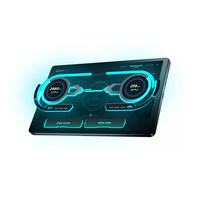 Planšetinis kompiuteris Lenovo Legion Tab (8,8 colio, Snapdragon 8 Gen 3, 256 GB, 12 GB RAM, Wi-Fi 7, Android 14, juoda)