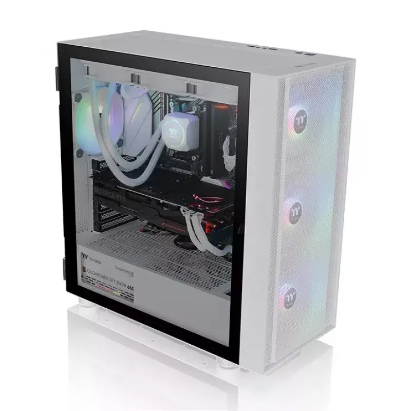 PC korpusas Thermaltake H570 TG ARGB Midi Tower Baltas