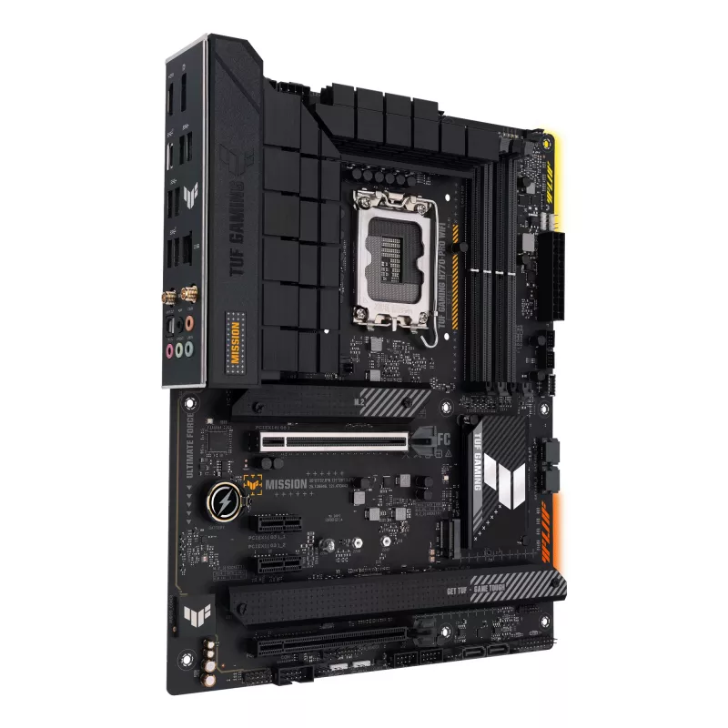 Motininė plokštė ASUS TUF GAMING H770-PRO WIFI — Intel H770, LGA 1700, ATX, DDR5, 4x DIMM, 128 GB, Wi‑Fi 6, 2,5 Gb LAN, 4x M.2