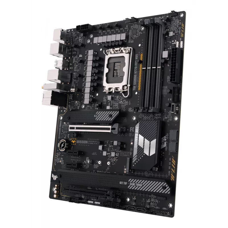Motininė plokštė ASUS TUF GAMING H770-PRO WIFI — Intel H770, LGA 1700, ATX, DDR5, 4x DIMM, 128 GB, Wi‑Fi 6, 2,5 Gb LAN, 4x M.2