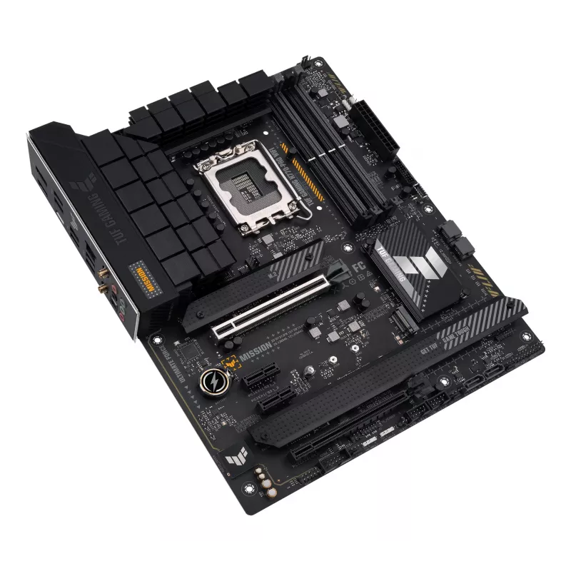 Motininė plokštė ASUS TUF GAMING H770-PRO WIFI — Intel H770, LGA 1700, ATX, DDR5, 4x DIMM, 128 GB, Wi‑Fi 6, 2,5 Gb LAN, 4x M.2