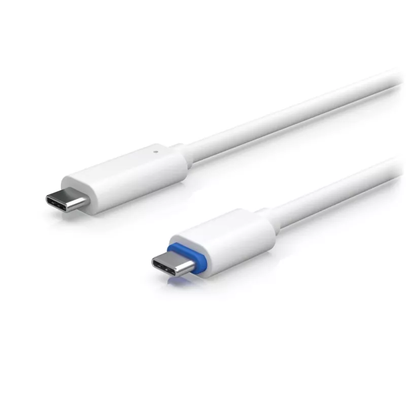 PoE adapteris UBIQUITI UACC-ADAPTER-POE-USBC – 48V įvadas, 5V 0,25A išvadas, kompaktiškas 30,4×30,4×95mm, baltas