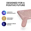 Logitech Pebble 2 Combo belaidė klaviatūra ir pelė rožinė QWERTY