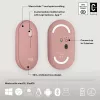 Logitech Pebble 2 Combo belaidė klaviatūra ir pelė rožinė QWERTY
