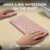 Logitech Pebble 2 Combo belaidė klaviatūra ir pelė rožinė QWERTY