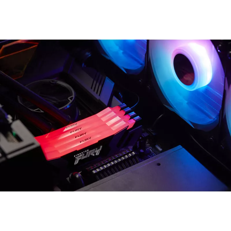 Kingston FURY 32GB (2x16GB) DDR5 6400MHz CL32 Renegade RGB atminties rinkinys