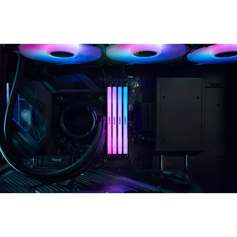Kingston FURY 32GB (2x16GB) DDR5 6400MHz CL32 Renegade RGB atminties rinkinys