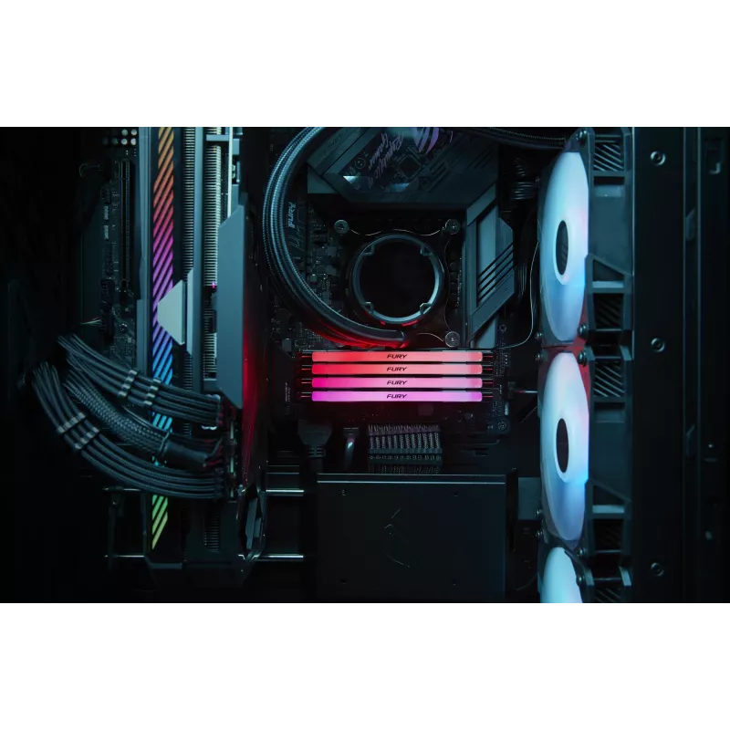 Kingston FURY 32GB (2x16GB) DDR5 6400MHz CL32 Renegade RGB atminties rinkinys