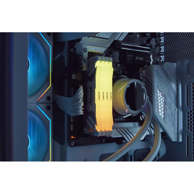 Kingston FURY 32GB (2x16GB) DDR5 6400MHz CL32 Renegade RGB atminties rinkinys