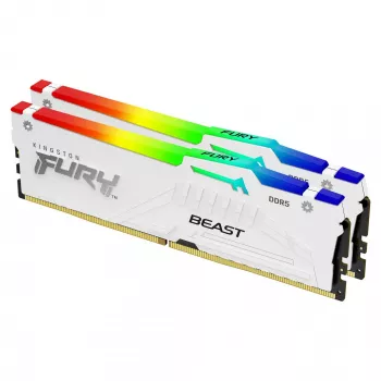 Kingston FURY Beast 32GB 6000MT/s DDR5 CL36 DIMM (2x16GB) Balta RGB EXPO