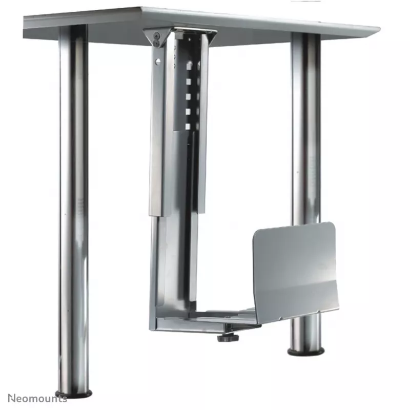 Neomounts CPU-D200SILVER laikiklis kompiuteriui po stalu - universalus, iki 30 kg, sidabrinis