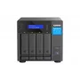 QNAP TVS-H474 bokštinis NAS Intel® Pentium® G7400 8 GB DDR4 0 TB QuTS hero juodas
