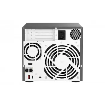 QNAP TVS-H474 bokštinis NAS Intel® Pentium® G7400 8 GB DDR4 0 TB QuTS hero juodas