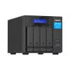 QNAP TVS-H474 bokštinis NAS Intel® Pentium® G7400 8 GB DDR4 0 TB QuTS hero juodas