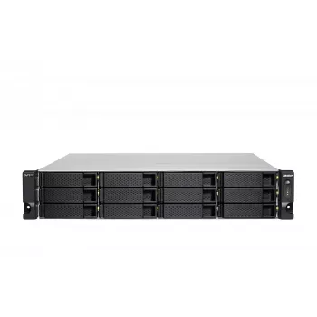 QNAP TS-H1886XU-RP-R2 NAS stelažinis (3U) Intel® Xeon® D D-1622 32 GB DDR4 0 TB QuTS hero juoda, pilka