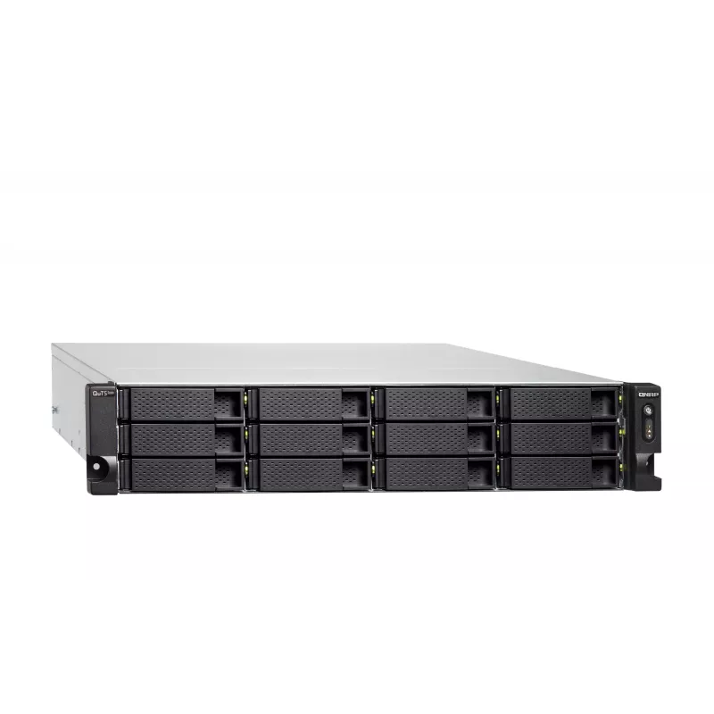 QNAP TS-H1886XU-RP-R2 NAS stelažinis (3U) Intel® Xeon® D D-1622 32 GB DDR4 0 TB QuTS hero juoda, pilka