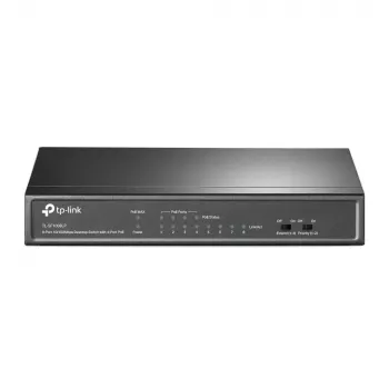 TP-Link TL-SF1008LP tinklo jungiklis, nevaldomas, Fast Ethernet (10/100), Power over Ethernet (PoE), juodas