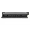 DIGITUS Patch Panel CAT6A ekranuotas, 8 prievadų, 1/2U, 10 inch stovo montavimui, juodas RAL 9005
