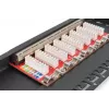 DIGITUS Patch Panel CAT6A ekranuotas, 8 prievadų, 1/2U, 10 inch stovo montavimui, juodas RAL 9005
