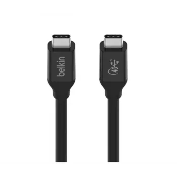 BELKIN USB4 kabelis USB-C / USB-C 40 Gbit/s 100W 0,8m juodas