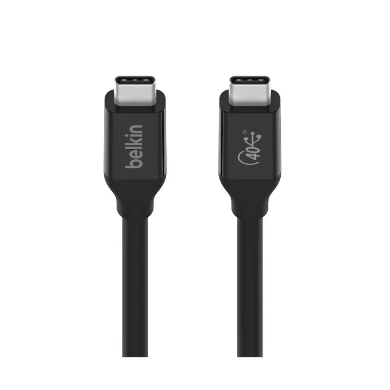 BELKIN USB4 kabelis USB-C / USB-C 40 Gbit/s 100W 0,8m juodas