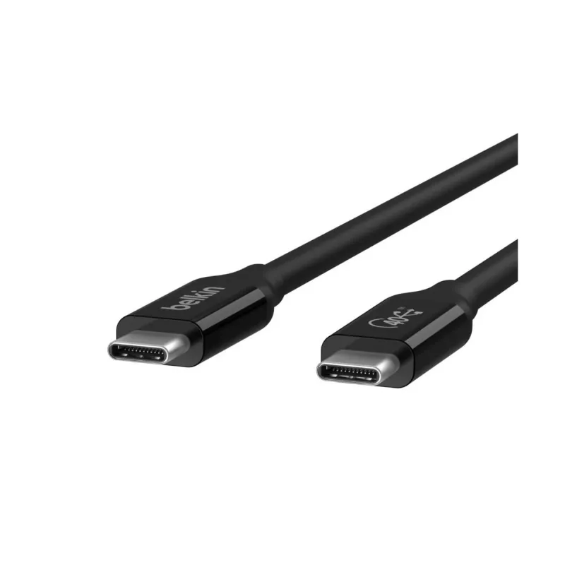 BELKIN USB4 kabelis USB-C / USB-C 40 Gbit/s 100W 0,8m juodas