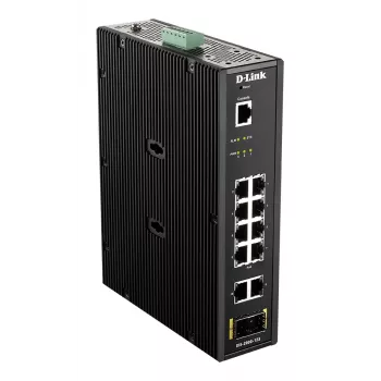 D-Link DIS-200G-12PS 12 prievadų pramoninis valdomas sluoksnis 2 jungiklis su 10 x 1GBaseT(X) ir 2 x SFP