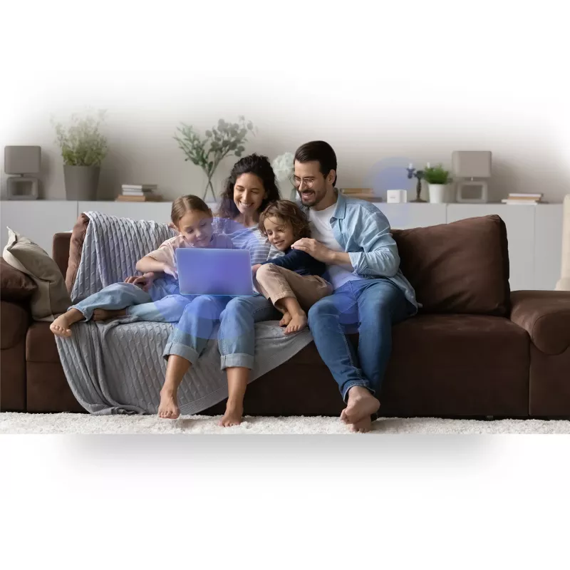 D-Link EAGLE PRO AI AX1500 „Mesh“ sistema – 3 komplekte, balta, vidaus, „Mesh“ sistema, maitinimo, būsenos, 500 m², dviejų juostų (2,4 GHz / 5 GHz)