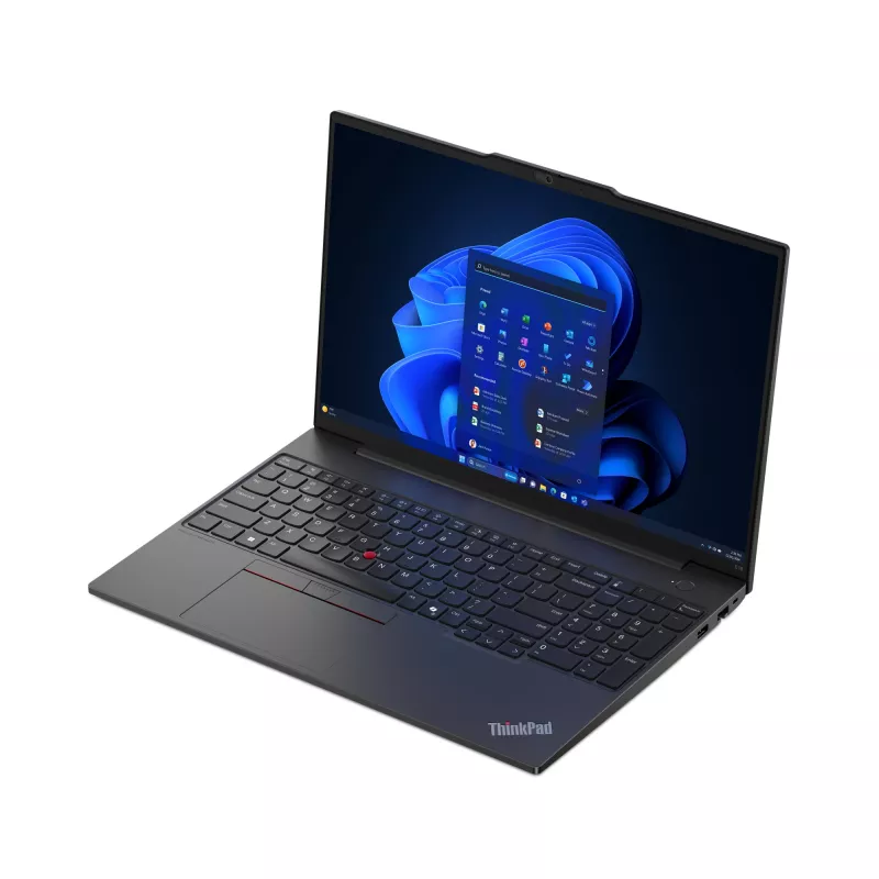 Nešiojamas kompiuteris Lenovo ThinkPad E16 Gen 2 (AMD) AMD Ryzen™ 5 7535HS 40,6 cm (16 colių) WUXGA 32 GB DDR5-SDRAM 1 TB SSD Wi-Fi 6E (802.11ax) Windows 11 Pro juodas