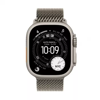 APPLE Watch Ultra 3 (2025) 5G 49mm Natūralaus Titano Korpusas Su Natūralaus Titano „Milanese Loop“ Juosta S