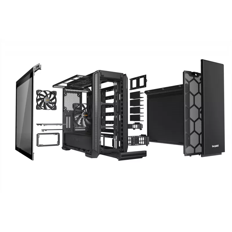be quiet! Silent Base 601 Window Midi Tornas Juodas