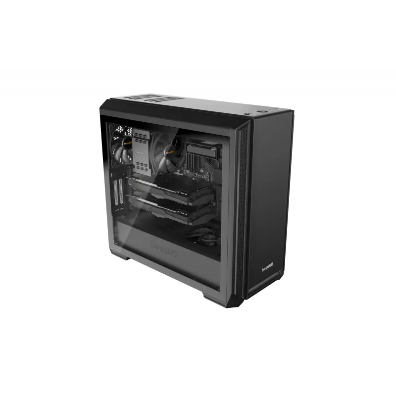 be quiet! Silent Base 601 Window Midi Tornas Juodas