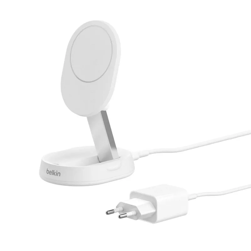 BELKIN Wireless Charging Stand - BoostCharge Pro - Qi2 15W - Baltas