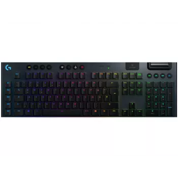 LOGITECH G915 Lightspeed belaidė RGB mechaninė žaidimų klaviatūra – juoda – Qwertz Deutsch – lietimo