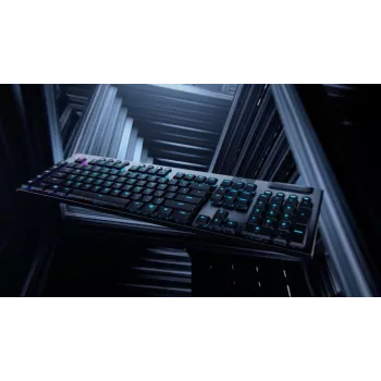 LOGITECH G915 Lightspeed belaidė RGB mechaninė žaidimų klaviatūra – juoda – Qwertz Deutsch – lietimo
