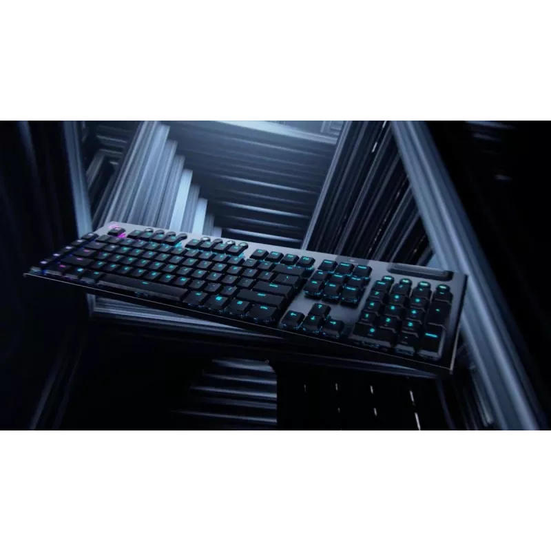 LOGITECH G915 Lightspeed belaidė RGB mechaninė žaidimų klaviatūra – juoda – Qwertz Deutsch – lietimo