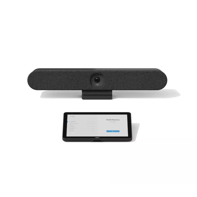 LOGITECH Rally Bar Huddle + Tap IP Touch - Graphite vaizdo konferencijų sistema mažoms patalpoms