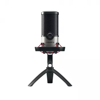CHERRY UM 6.0 ADVANCED Juodas, Sidabrinis stalinis mikrofonas