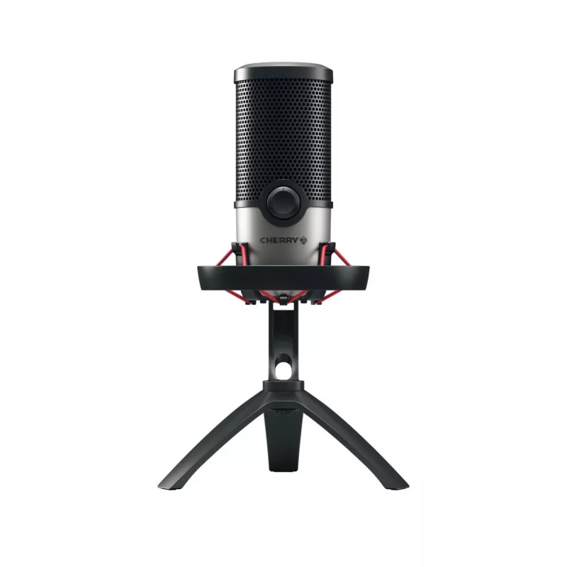 CHERRY UM 6.0 ADVANCED Juodas, Sidabrinis stalinis mikrofonas