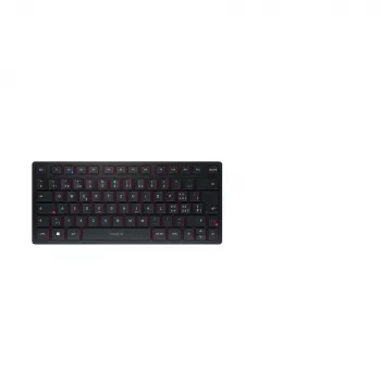 CHERRY KW 9200 MINI klaviatūra universali USB + RF belaidis + Bluetooth QWERTZ šveicariška juoda